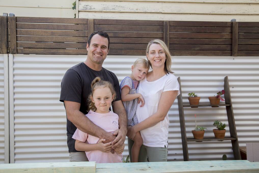 Jarrod and Jessica Morrell with their daughters Scarlett and Mae, can't wait to live in their new renovation, designed with their family in mind.