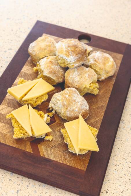 Pumpkin and feta cheese scones. Picture supplied