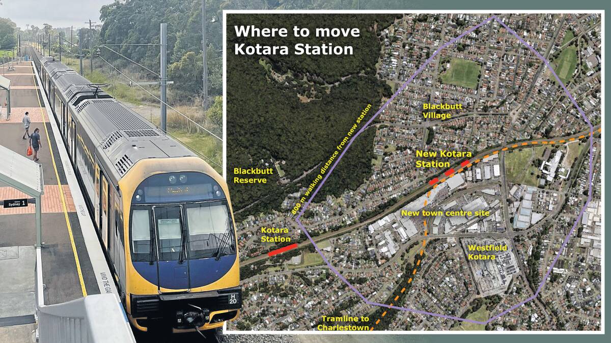 'It truly is a rubbish location for a railway station': move Kotara station east