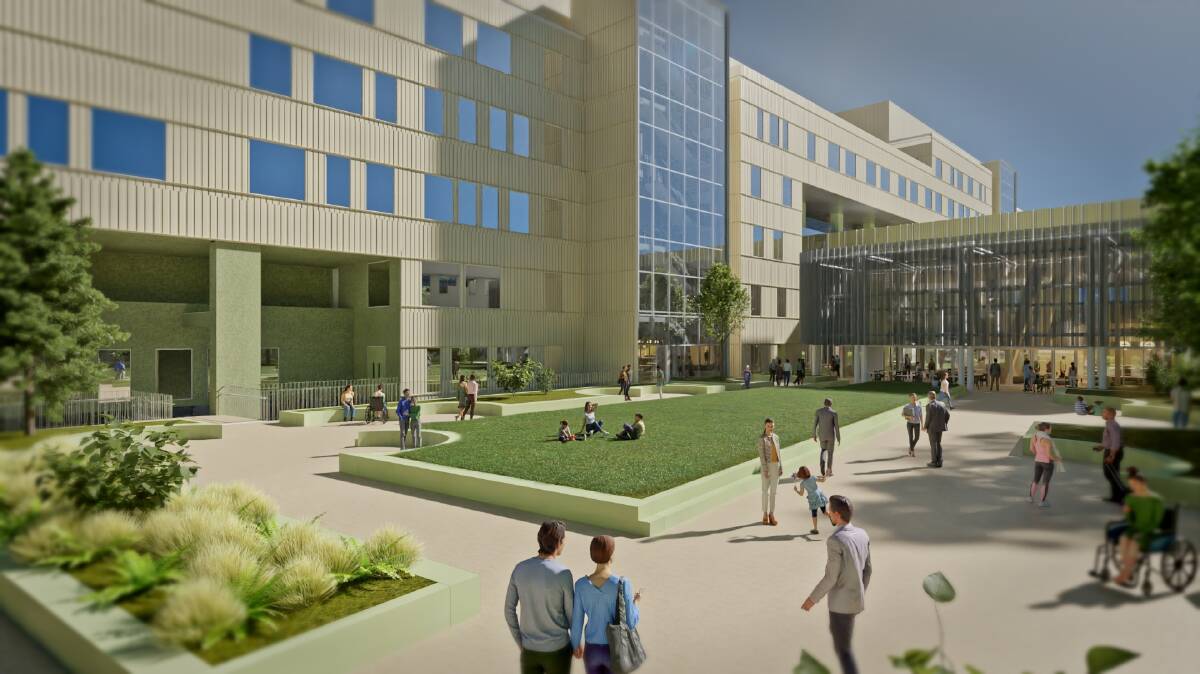 An artist's impression of the John Hunter Hospital redevelopment. Image supplied 