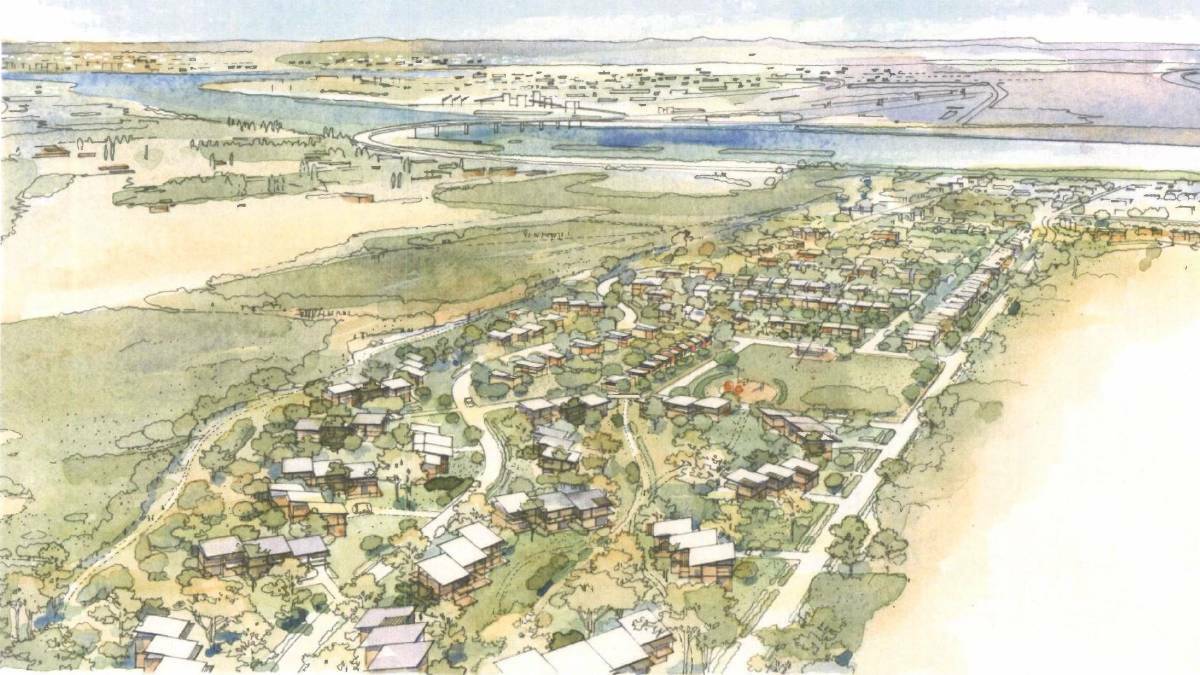 A 2017 artist's impression of what the Fern Bay subdivision could look like. 