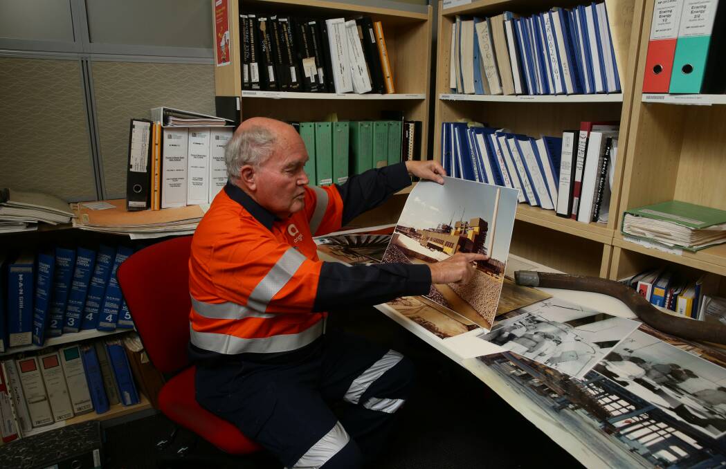 Dr Ken Thornton with some of the archival material. Picture. Jonathan Carroll. 
