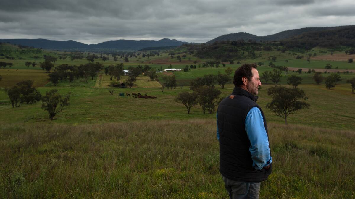 Looking to the future: Farmer and Bylong Valley Protection Alliance president Phillip Kennedy. He is hopeful the valley will once again be controlled by locals. Picture: Jonathan Carroll