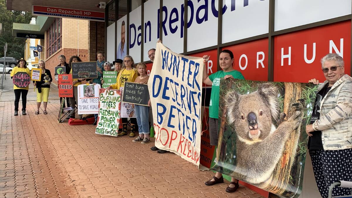 Biomass protesters target Hunter MP