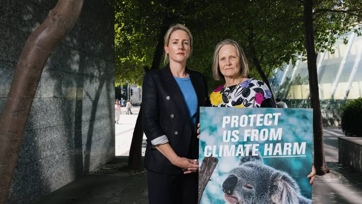 Lawyer and EJA Co- CEO Elizabeth McKinnon and Christine Carlisle from the Environment Council of Central Queensland. Picture supplied.