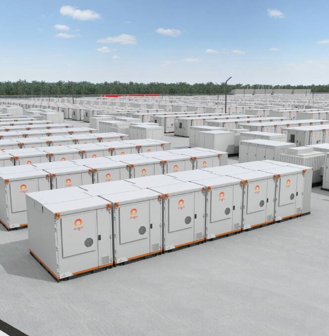 What Origin Energy's 460MW battery at Eraring power station will look like.