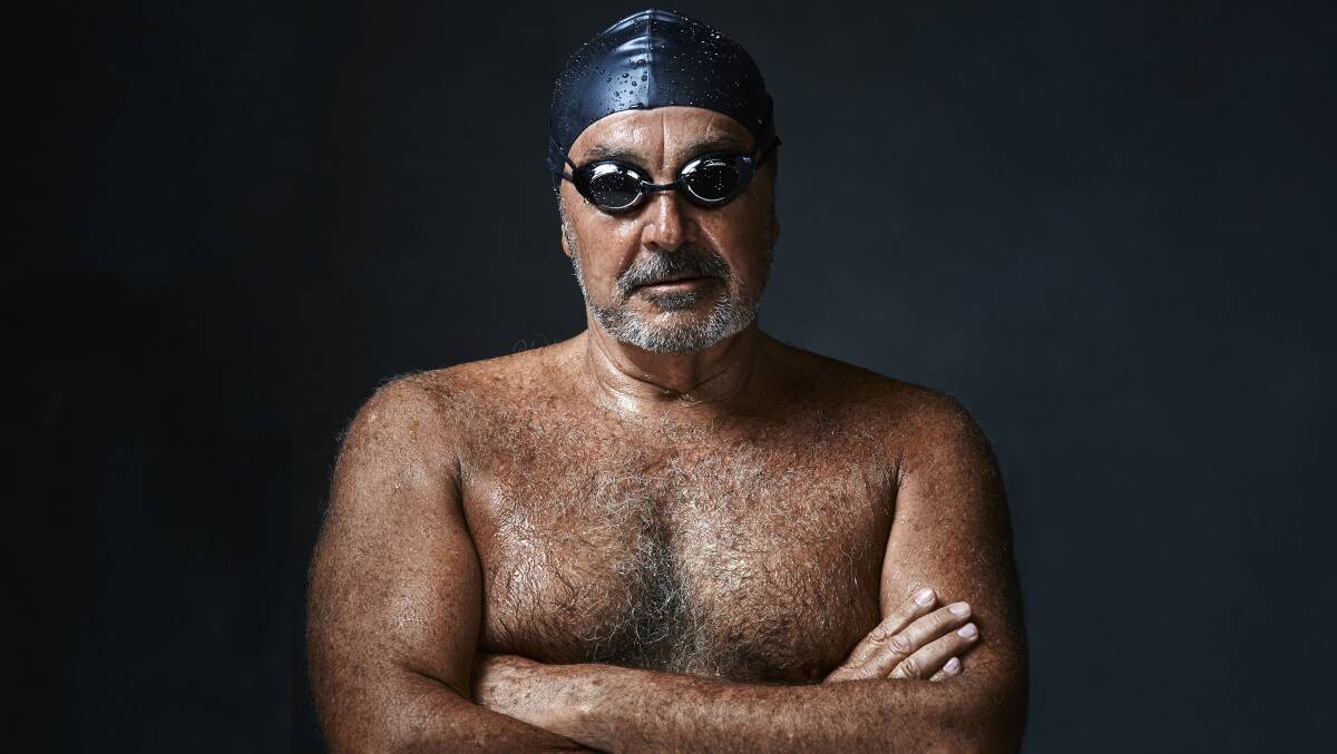 Dean Summers is the first person to swim from Newcastle to Sydney. Picture by Taek Yang