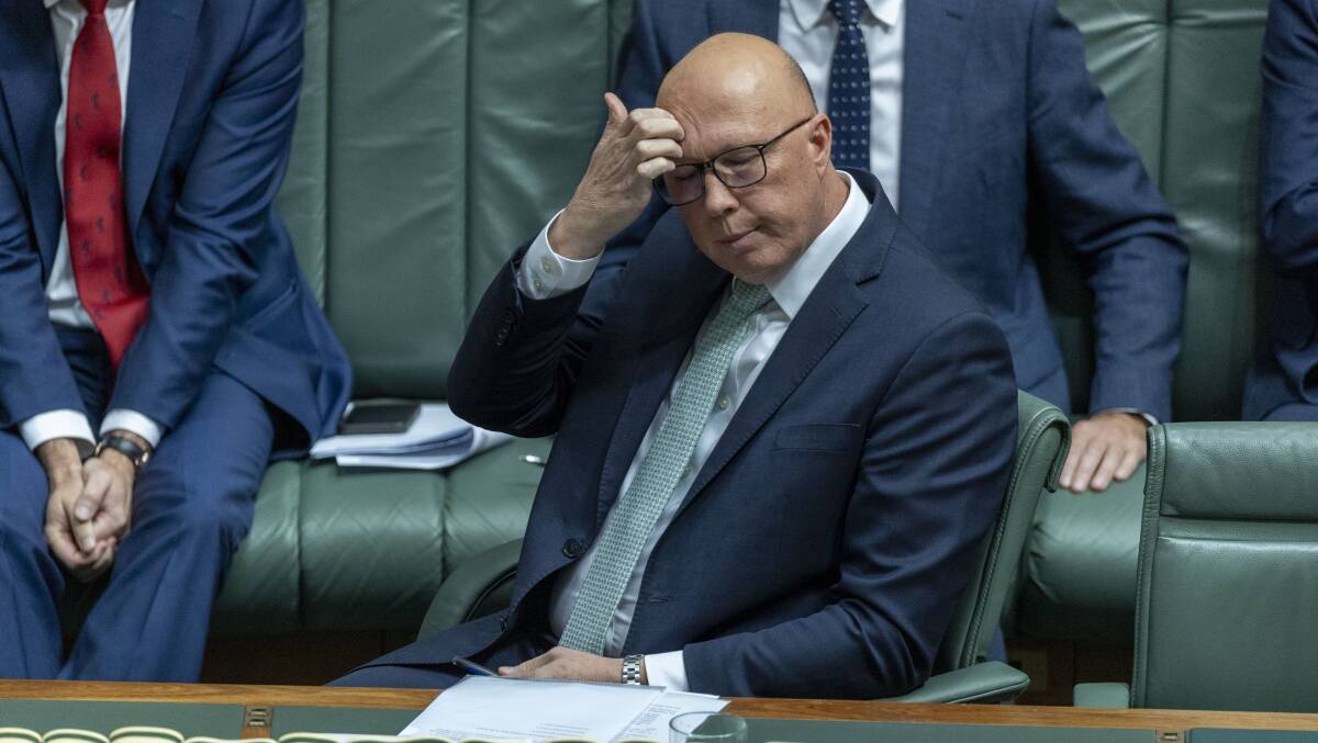Opposition Leader Peter Dutton. Picture by Gary Ramage
