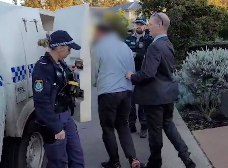 The 52-year-old man was arrested by strike force police on June 27. Picture by NSW Police