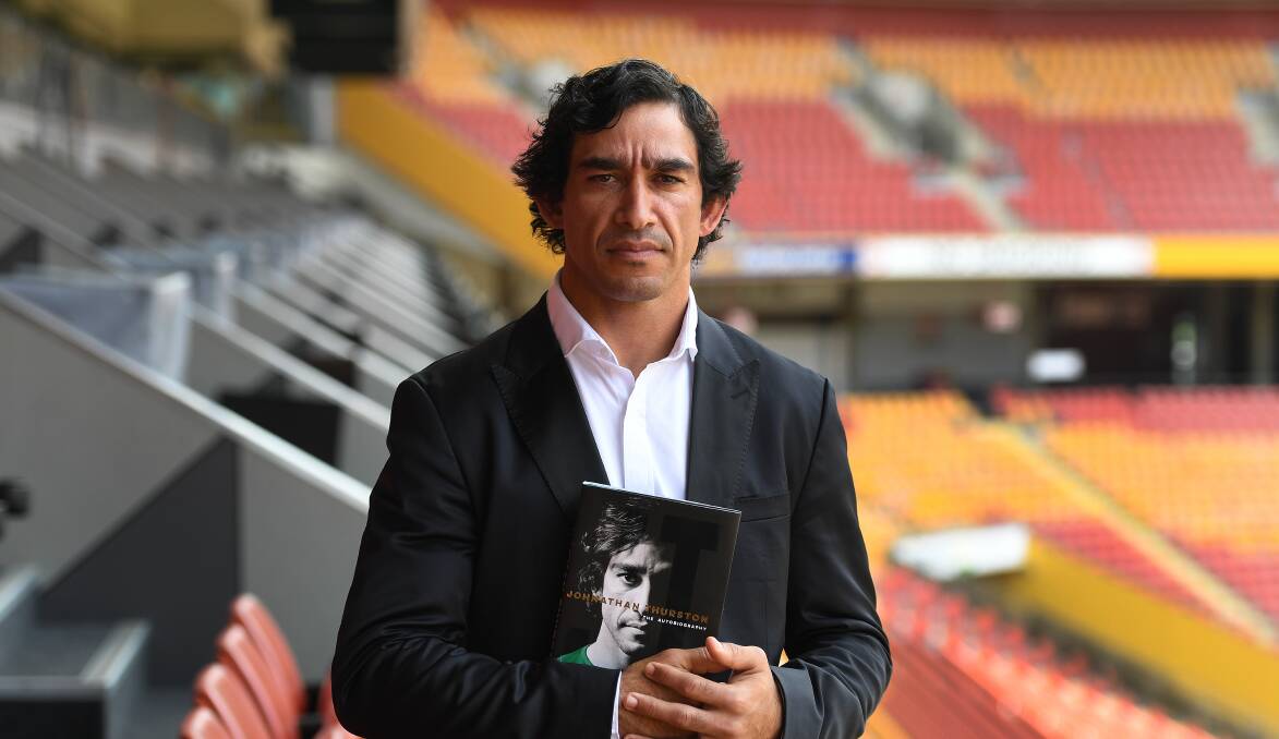 Coming to town: Future Immortal Johnathan Thurston, who will be in Newcastle at NEX next Friday night as part of his Australia-wide farewell tour, says he is not a fan of Knights sensation Kalyn Ponga's move from fullback to five-eighth next season. Picture: AAP.