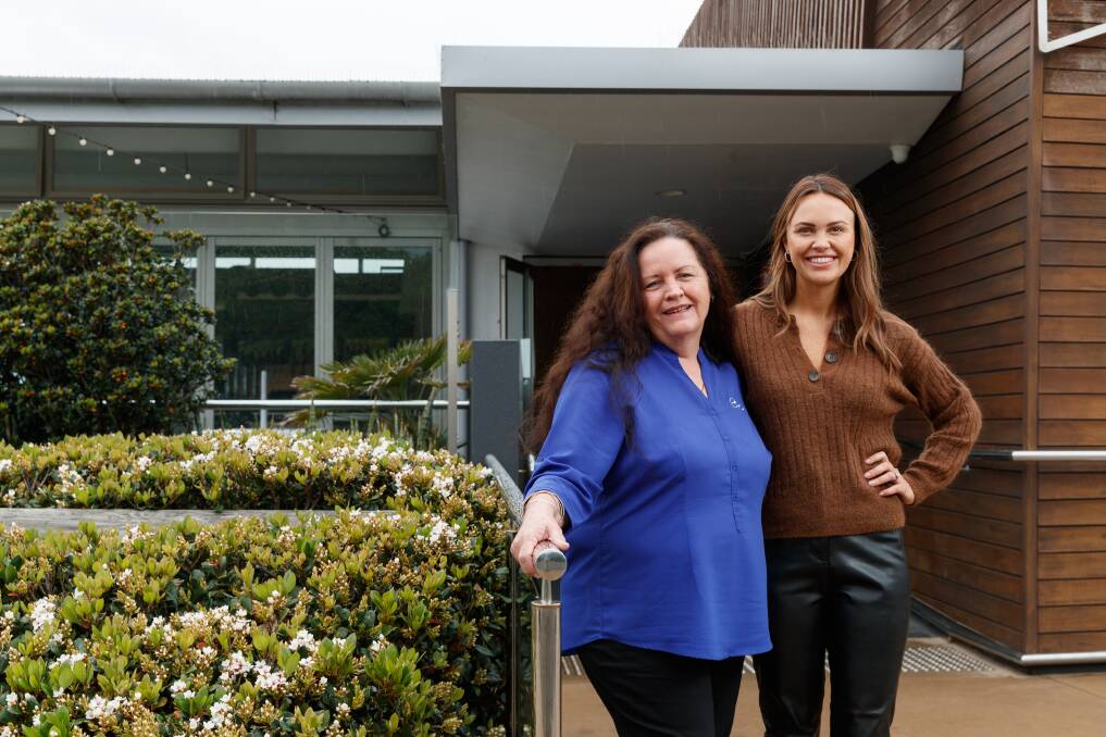 Marcia Chapman, with Hayley Van de Stadt, said the level of community support for Jenny's Place was "overwhelming". The gala will include emcee Jess Farchione, a brave survivor and Jenny's Place client sharing her story, band Phonic and comedian Cam Knight. Picture: Max Mason-Hubers