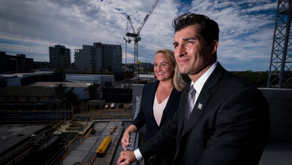 Newcastle lord mayor Nuatali Nelmes is standing by council general manager Jeremy Bath.