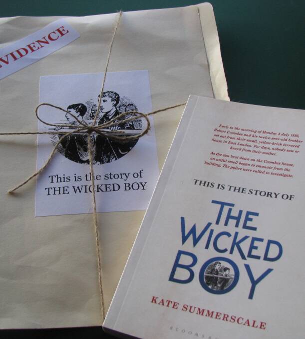 Wicked boy: Publicity material for the unusual book was delivered tied up with string like the brief of evidence in a criminal case.