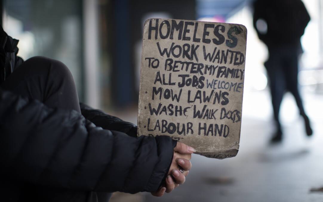 Charities say rising rents are pushing more and more people onto the streets. Picture by Simon Schluter.
