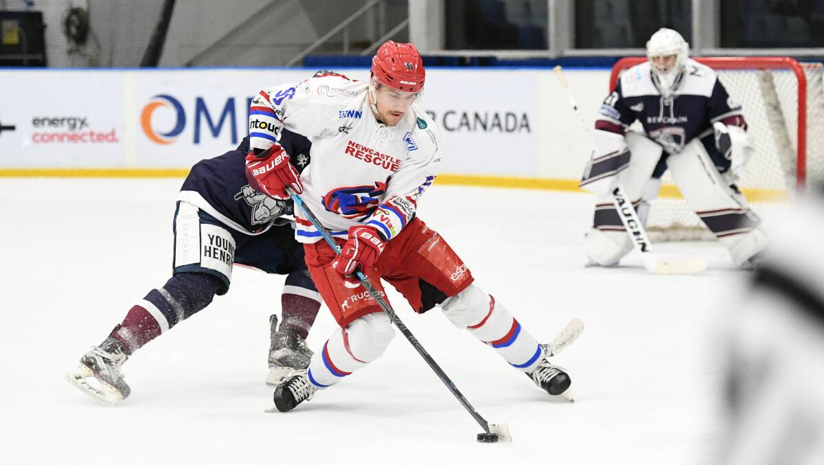 CHANCE: Richie Tesarik playing for the Newcastle Northstars last year. Picture: PowerPlay Photographics