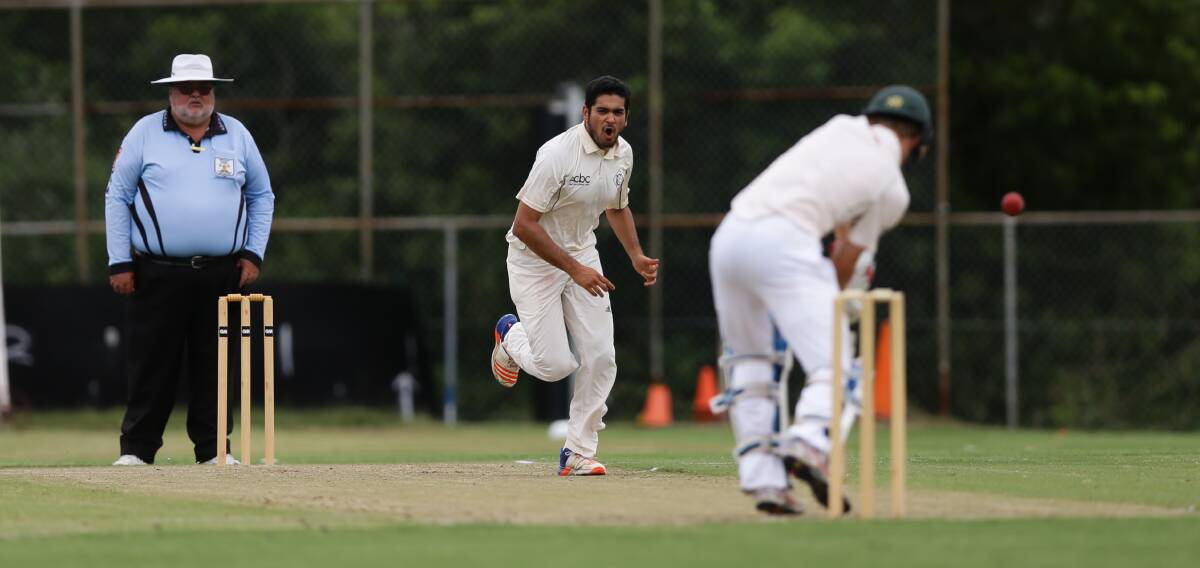 DEDICATED: Charlestown's Parth Shah has been with the Newcastle district club since 2002. The recently-turned 30-year-old responded to a mid-season stint in second grade with 27 wickets. Picture: Jonathan Carroll 