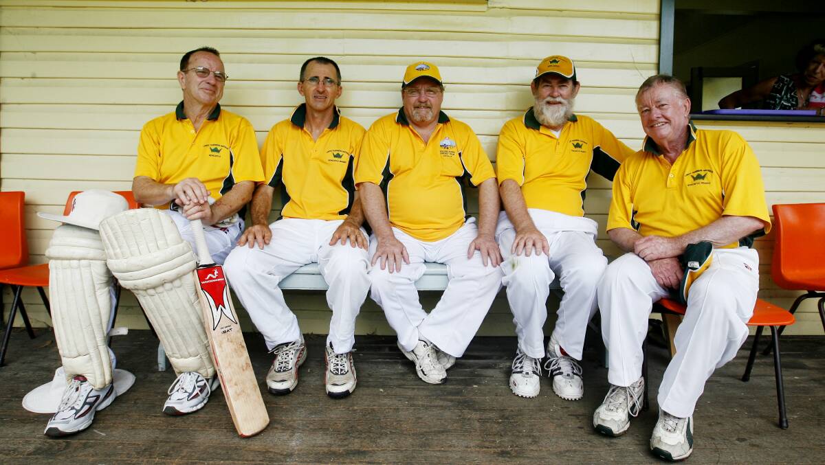 ASHES: John Fryer (second from right). Picture: Ryan Osland