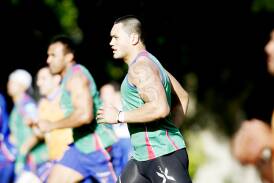Zane Tetevano training with the Knights in 2011. Picture by Ryan Osland