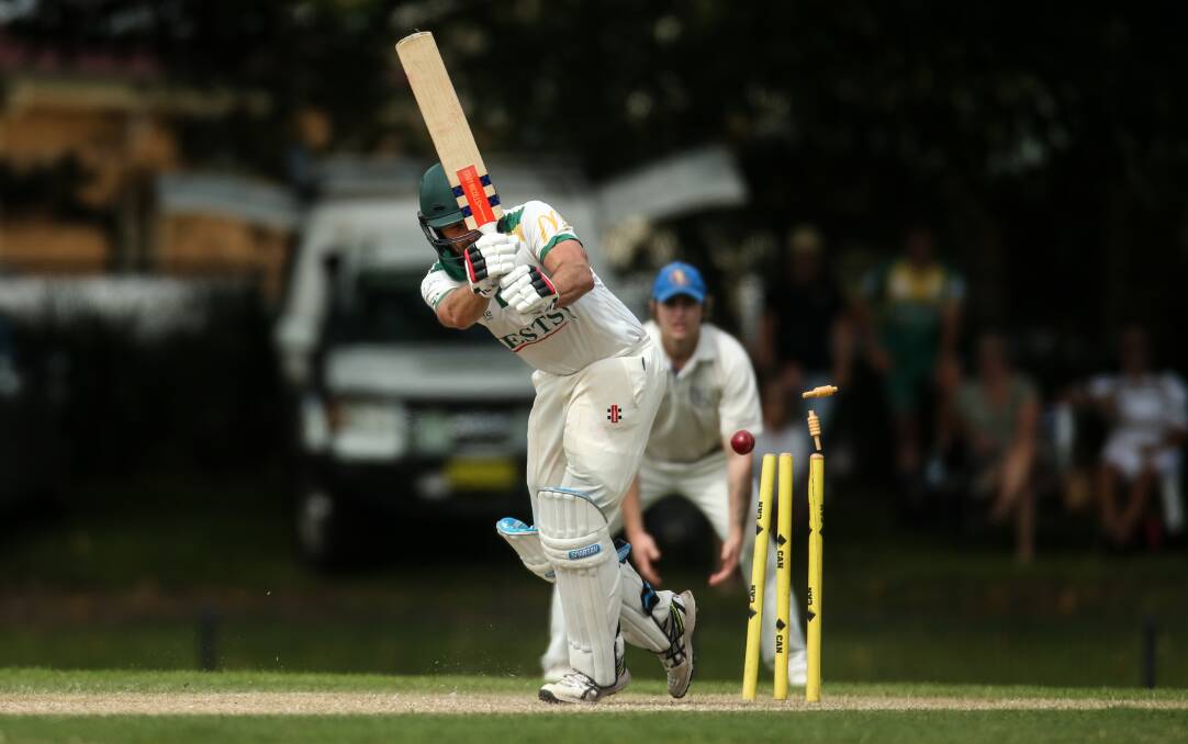 BOWLED OVER: Wests' Josh Emerton. Picture: Marina Neil
