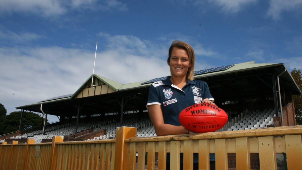 HISTORY: Kate Handley has become the first female president of long-standing Black Diamond AFL club Newcastle City. Picture: Josh Callinan