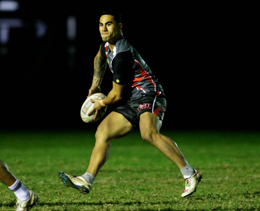 Former NRL player Arana Taumata training with Souths in 2015. He has signed for Newcastle Rugby League club Wyong this season. Picture by Jonathan Carroll