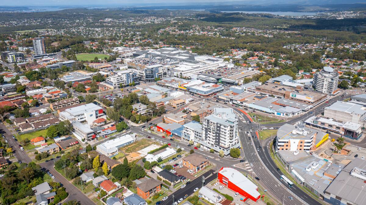 An aerial shot of Charlestown CBD looking south-west. Picture supplied.