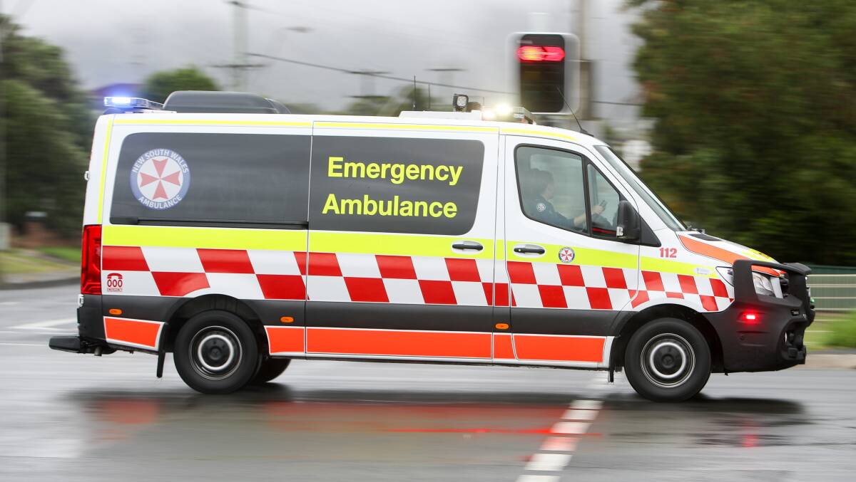 The man was transported by ambulance to a Sydney hospital. File picture 