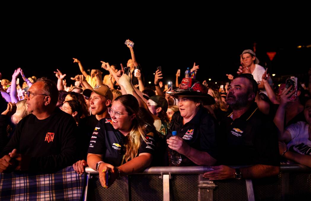Crowds enjoyed Hilltop Hoods at the Saturday concert. Picture by Marina Neil.