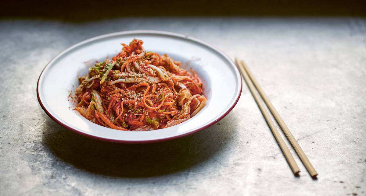 Fresh kimchi (geotjeori). Picture by Toby Scott