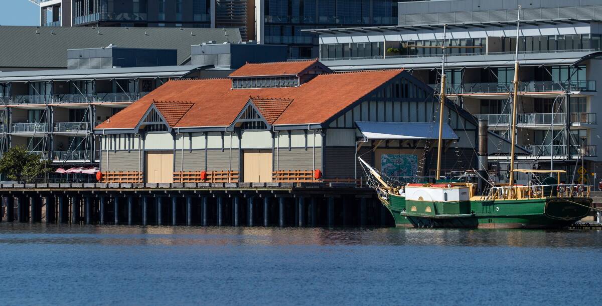 The former Newcastle Maritime Museum site at Honeysuckle in 2020. Picture by Marina Neil