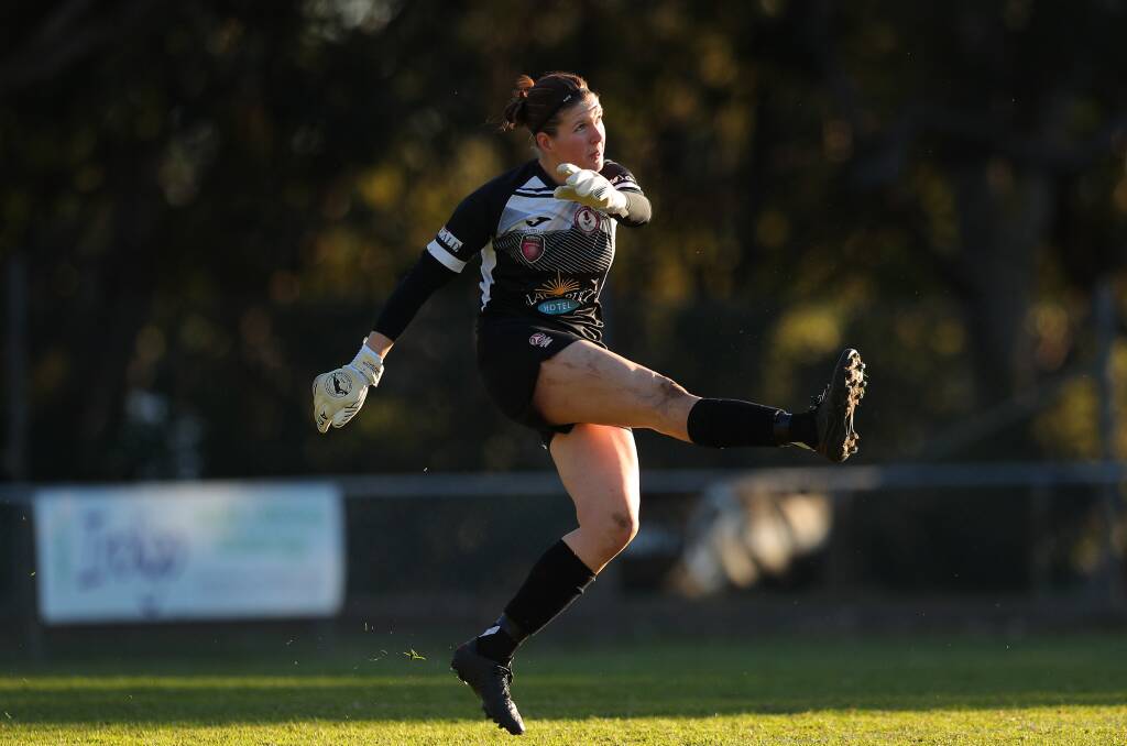 Adamstown goalkeeper Olivia Sneddon kept a clean sheet on Saturday night as Rosebud beat Warners Bay in the only NPLW game to go ahead over the weekend. Picture by Max Mason-Hubers