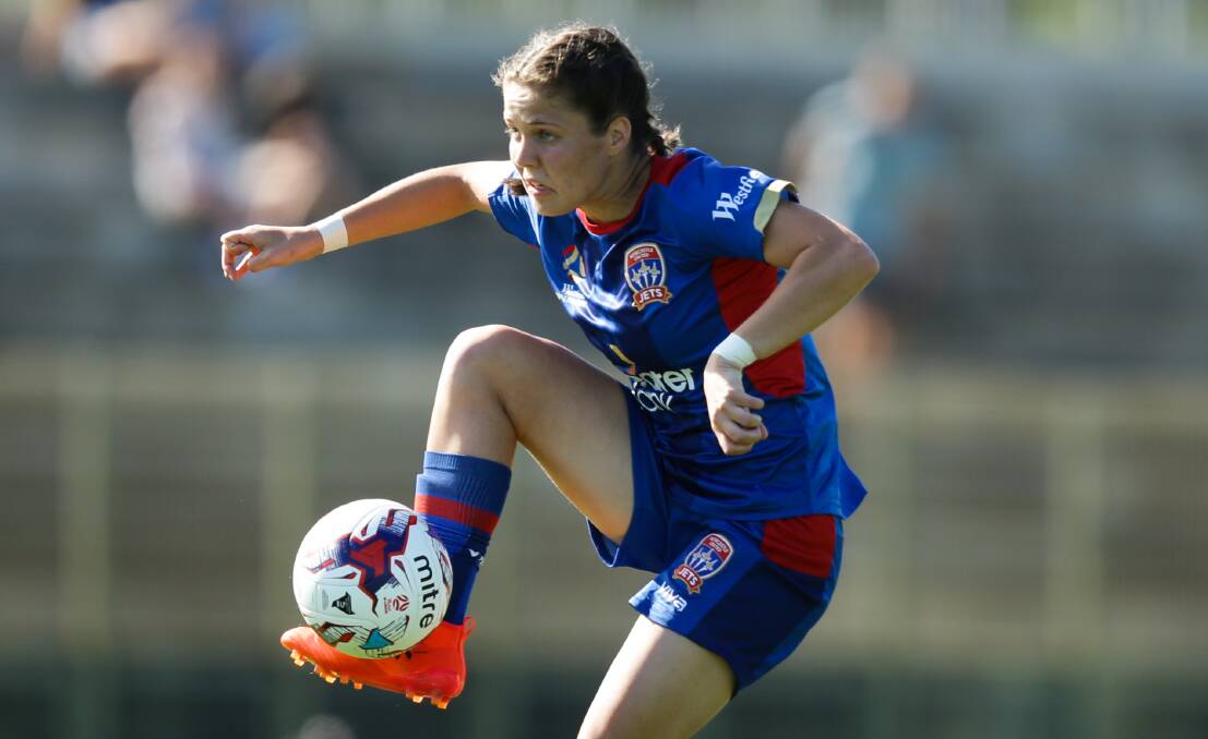 Sophie Nenadovic, pictured in action for the Newcastle Jets in 2017, has signed with Maitland in NPLW NNSW. Picture by Jonathan Carroll