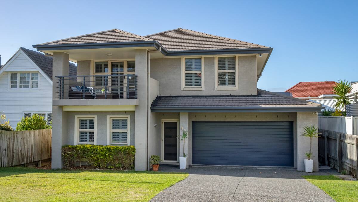 This two-storey Merewether home will auction with a guide of $2.2 million.