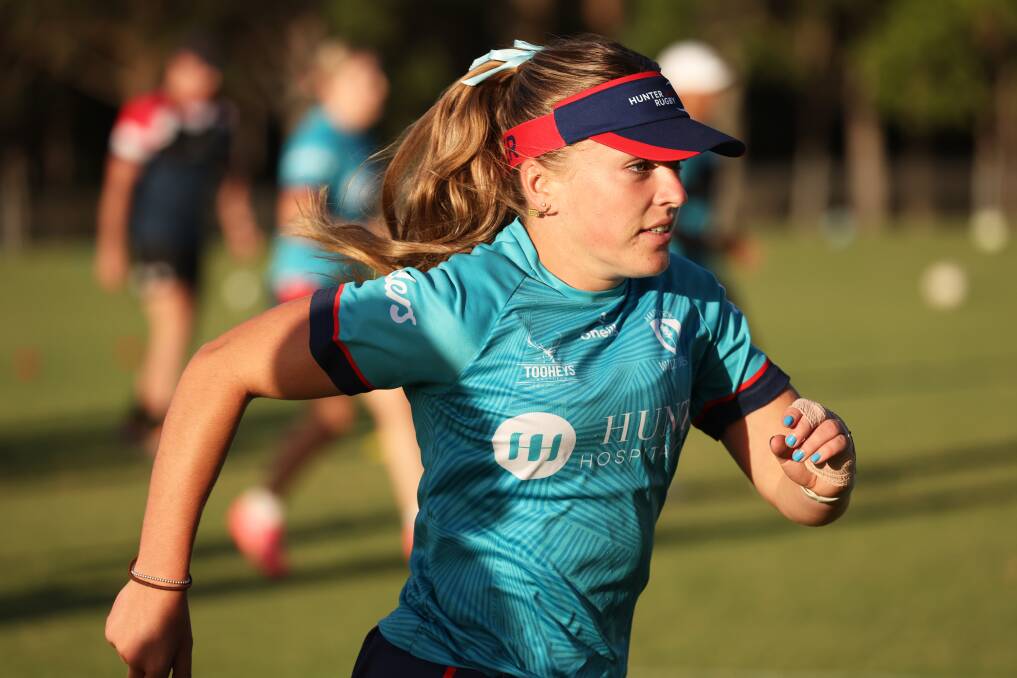 Brooke Klingner will start at fullback for the Hunter Wildfires this weekend. Picture by Peter Lorimer