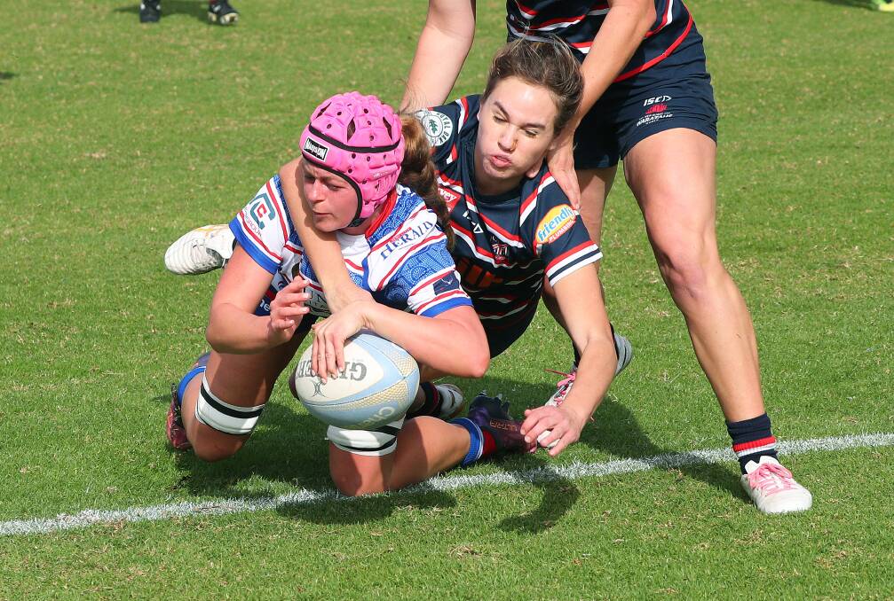 Renee Clarke was one of three tryscorers for the Wildfires against Easts at No.2 Sportsground on Saturday. Picture by Peter Lorimer