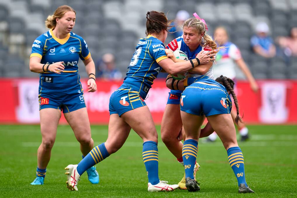 Knights winger Sheridan Gallagher has had a break-out NRLW rookie season. Picture Getty Images