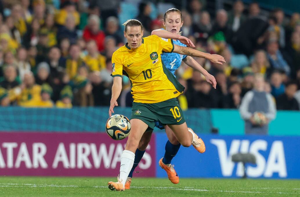Matildas midfielder Emily van Egmond in action during the World Cup in August. Picture by Adam McLean