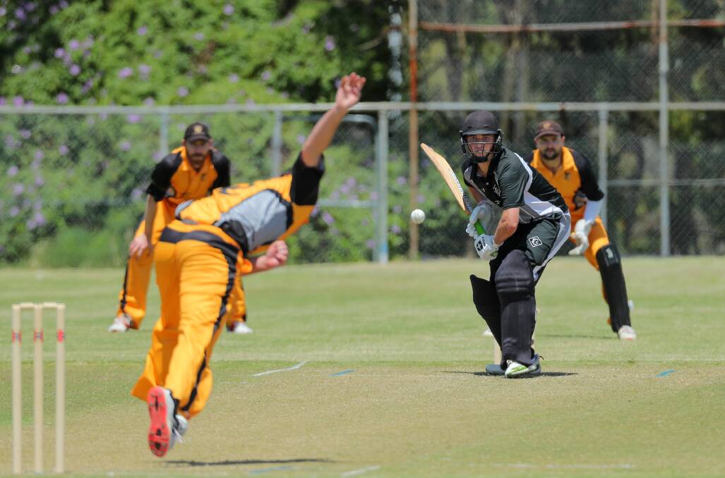 NDCA first-grade action between Charlestown and Wallsend at Kahibah Oval on Saturday. Pictures by Max Mason-Hubers