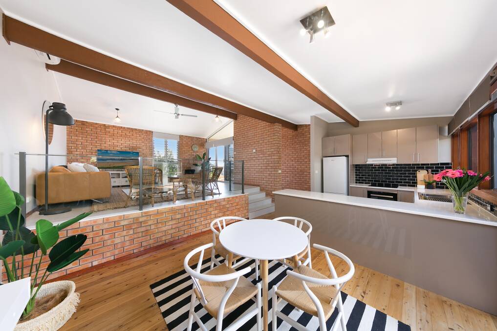 NEW CEILING: This two-bedroom townhouse within walking distance of Bar Beach and Darby Street was bought through the week for $887,000.