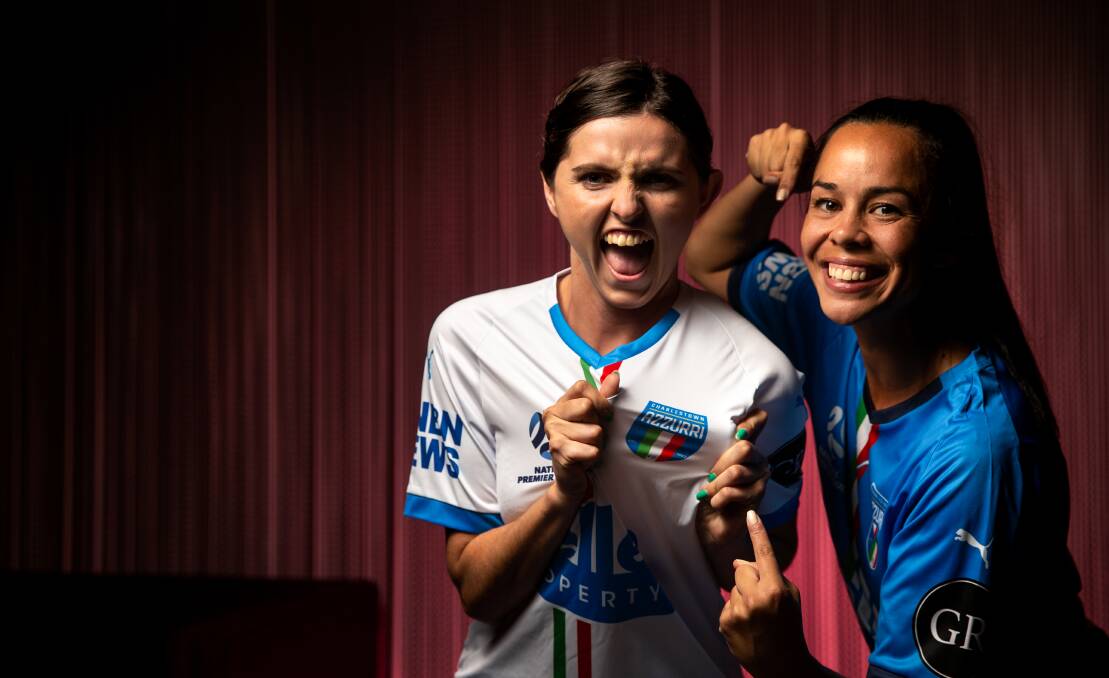 Charlestown Azzurri's deep squad comprise a balance of seasoned campaigners such as Lori Depczynski, left, and Nicki Jones, right, with rising talent. Picture by Marina Neil