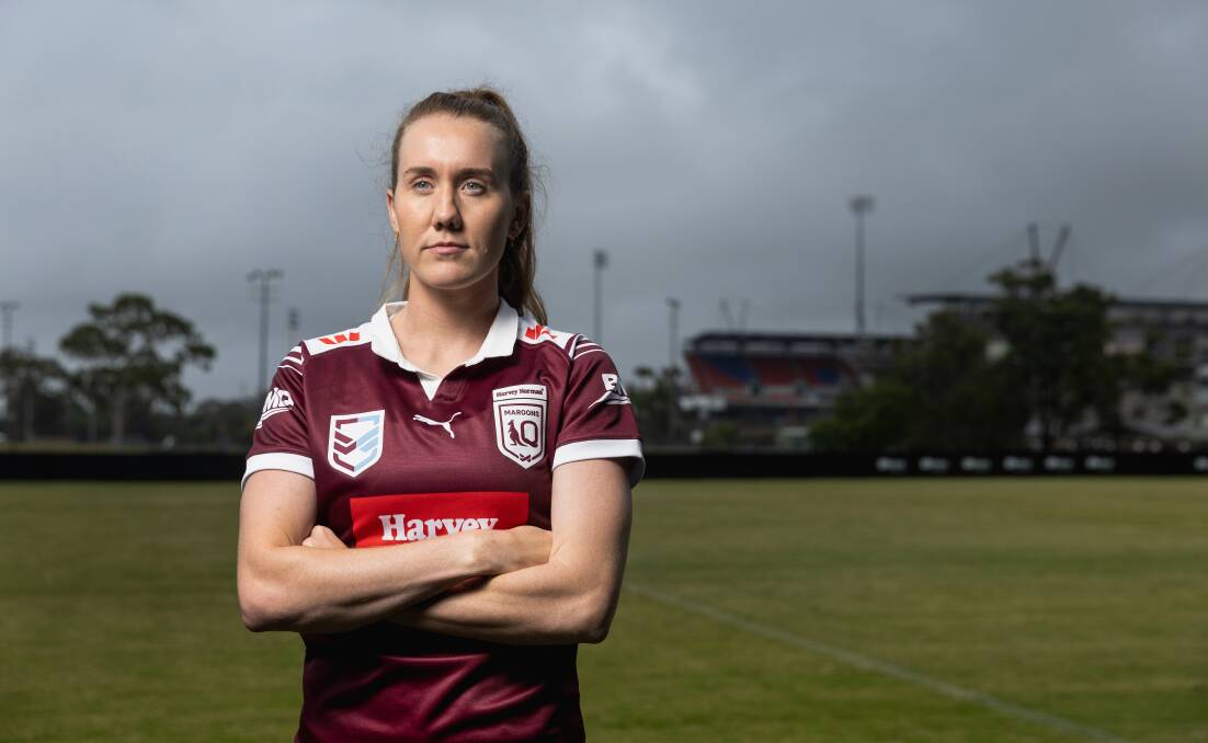 Newcastle Knights fullback Tamika Upton has her sights set on a Maroons victory in Origin I in Brisbane on Thursday night. Picture by Marina Neil