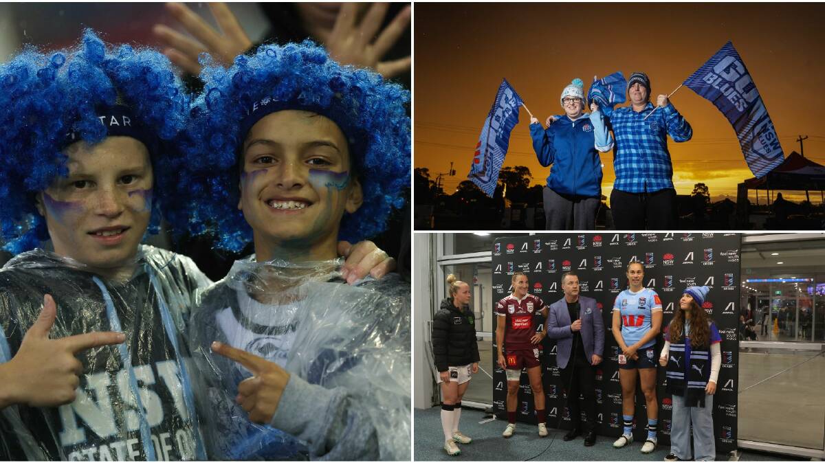 Fans were out in force at McDonald Jones Stadium for the women's State of Origin game II on Thursday night. Pictures by Marina Neil