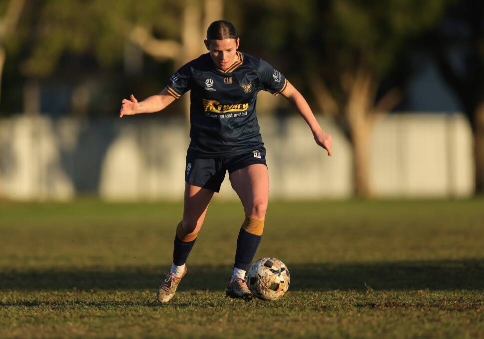 Cassidy Davis has quickly taken her goal tally to 17 in six appearances for New Lambton. Picture by Marina Neil