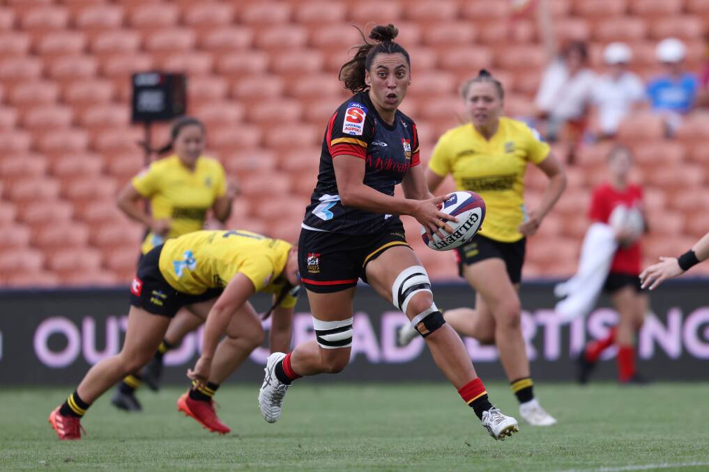 The Knights have signed multi-sport talent Grace Kukutai, pictured in action for the Chiefs Manawa in Super Rugby in March. Picture Getty Images