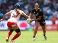 New Zealand's Tenika Willison in action during the 2023 Sydney Sevens match against Japan at Allianz Stadium on January 28, 2023. Picture Getty