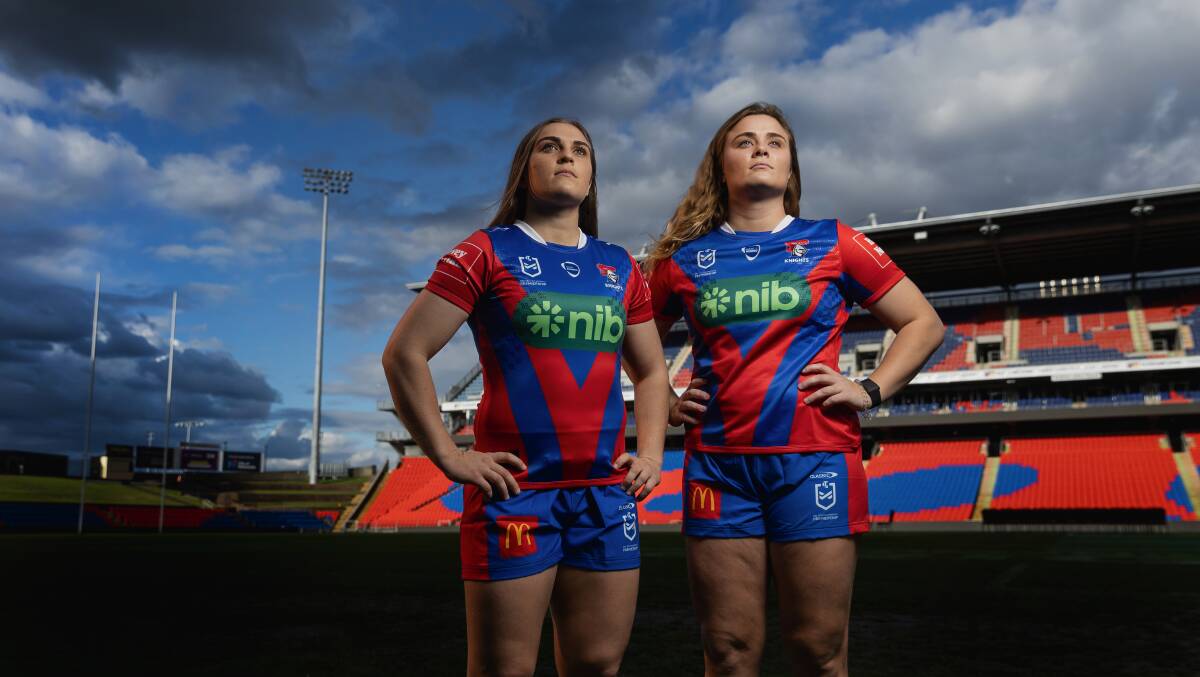 Home-grown Newcastle Knights Jesse and Hannah Southwell will again be key as the club aims to win a third straight NRLW premiership this year. Picture by Marina Neil