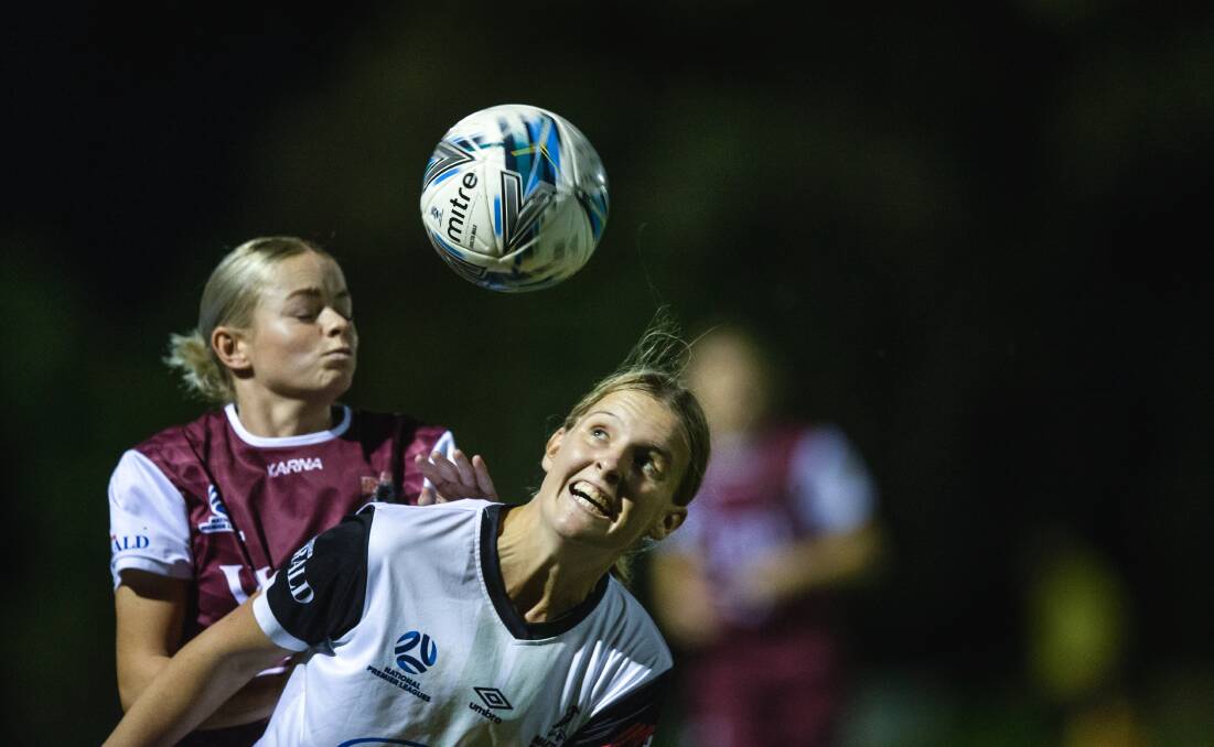 Attacking player Bronte Peel missed Maitland's 4-0 win over Warners Bay on Sunday due to illness but should be back in action on Friday night. Picture by Marina Neil