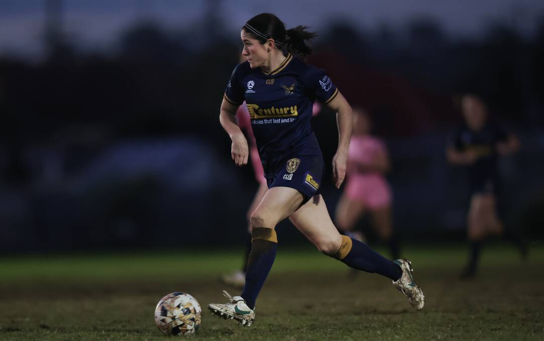 Jets forward Lauren Allan has quickly made an impact for New Lambton, who are fighting to keep alive their finals hopes. Picture by Marina Neil