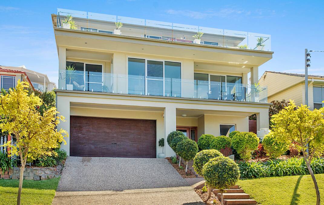 RENOVATED: This dual-level home in Merewether's Edward Street will go to auction with a price guide of $1.6 million.