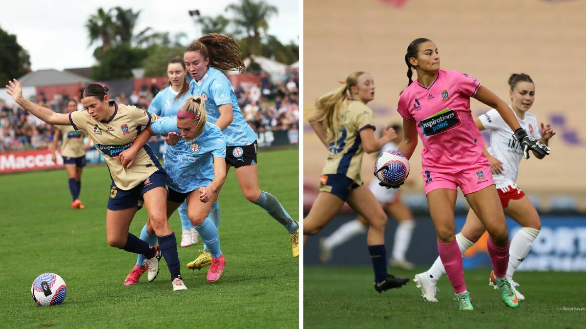 Cassidy Davis, left, has re-signed with the Jets while goalkeeper Izzy Nino, right, won't be back for 2024-25. Pictures by Peter Lorimer and Jonathan Carroll